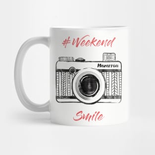 Camera Weekend Smile Mug